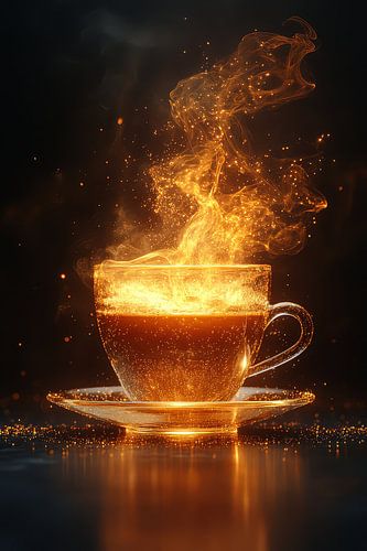 warme kop koffie of thee