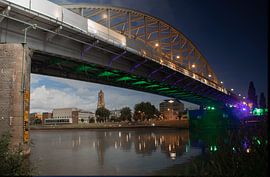 Johnfrostbrücke Arnheim | vom Tag zur Nacht von Thomaskiekt