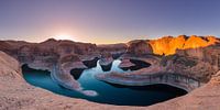 Sonnenaufgang im Reflection Canyon, Lake Powell, Utah von Henk Meijer Photography Miniaturansicht