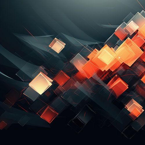 Cubes in modern style