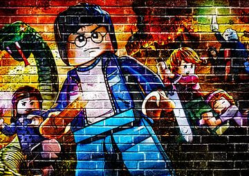 LEGO Harry Potter graffiti van Bert Hooijer
