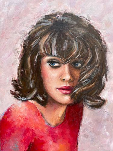 Portret van mysterieuze vrouw.