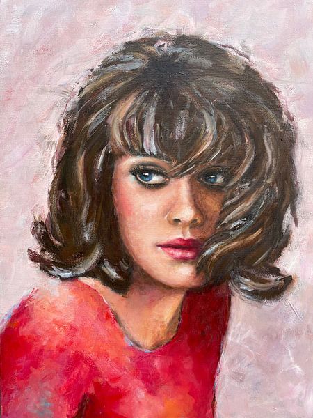 Portret van mysterieuze vrouw. van Dominique Clercx-Breed