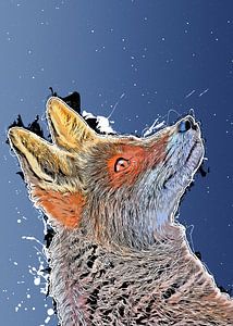 #fox animals art #fox #animals van JBJart Justyna Jaszke