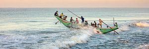 Pêcheurs à Waduwa, Sri Lanka sur Frans Lemmens