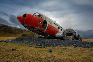 DC-3 Vliegtuig wrak IJsland van Wim Westmaas