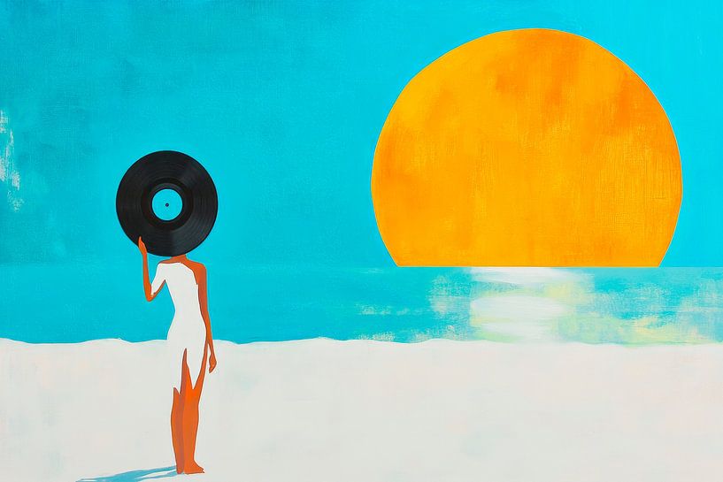 Sounds of the sun at the edge of the sea by Poster Art Shop