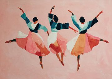 Energetic Dancing by Wonderful Art