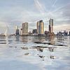 Water reflection Wilhelminapier Rotterdam by Frans Blok