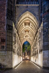 The underpass of the Dom Tower Utrecht. by John Verbruggen