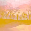 Zonsopgang met palmbomen van FRESH Fine Art thumbnail