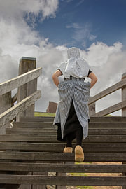 Stairs to the beach by Lisette van Peenen