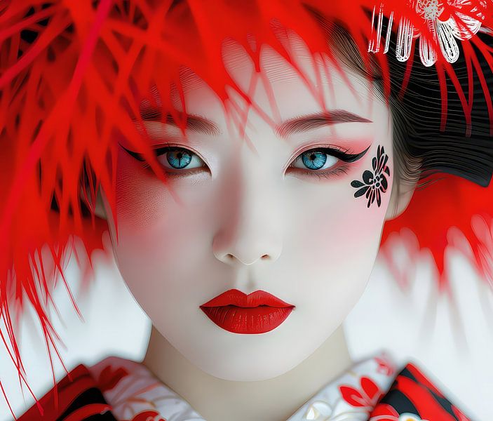 eyes of a geisha by Egon Zitter