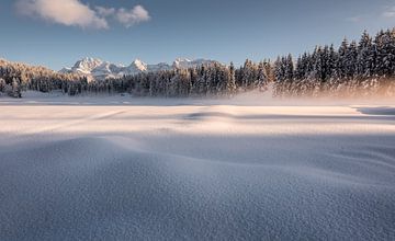 Winterlandschap aan het meer van Gerold van Anselm Ziegler Photography