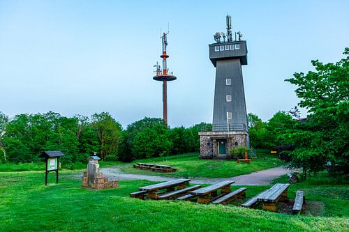 Zomer fietstocht door het Schmalkalden platteland naar Werratal bij Breitungen - Thüringen - Duitsland