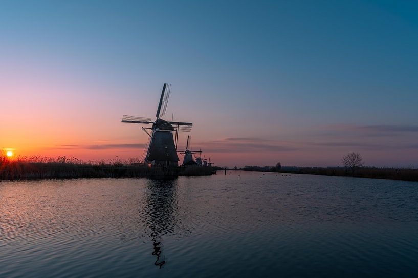 Sunrise Kinderdijk by Inge van der Stoep