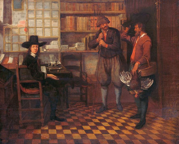 The Tenant Farmer's Rent, Quiringh Gerritsz. van Brekelenkam by Masterful Masters