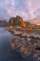 Sonnenaufgang in Hamnoy auf den Lofoten