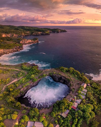 Broken Beach bij zonsondergang – Nusa Penida