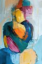 Portret abstract schilderij van Abstract Schilderij thumbnail