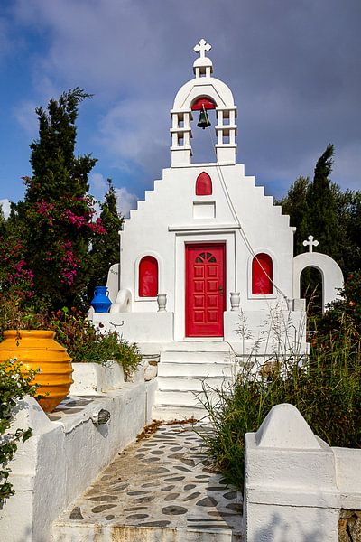 Chapelle colorée de Mykonos, Grèce par Adelheid Smitt