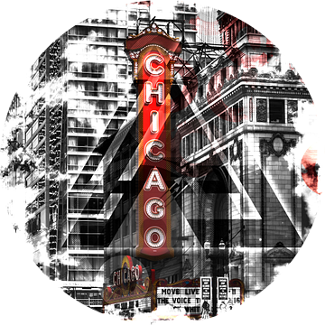 Chicago Geometric Mix No. 2 van Melanie Viola