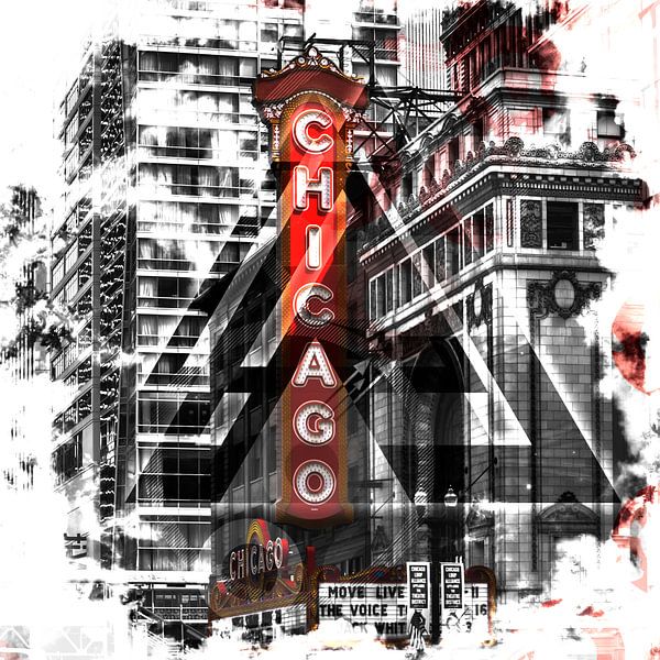 Chicago | Mélange géométrique No. 2 par Melanie Viola