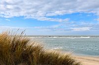 View over the North Sea on the coast of Zeeland