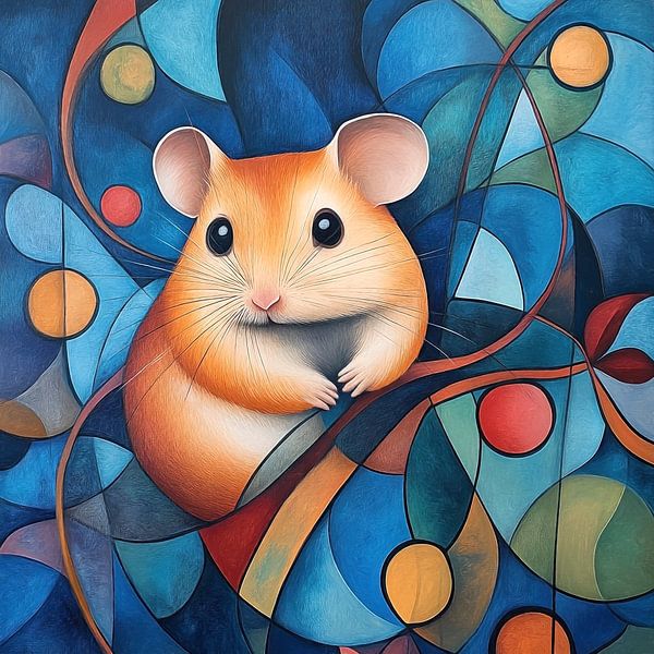 Hamsterportrait von Jutta Maria Pusl
