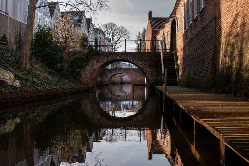 Blick über die Binnendieze ('s-Hertogenbosch) von Bas Nieuwenhuijsen