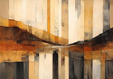 Abstract Aarde | Vertical Spectrum Horizon van De Mooiste Kunst