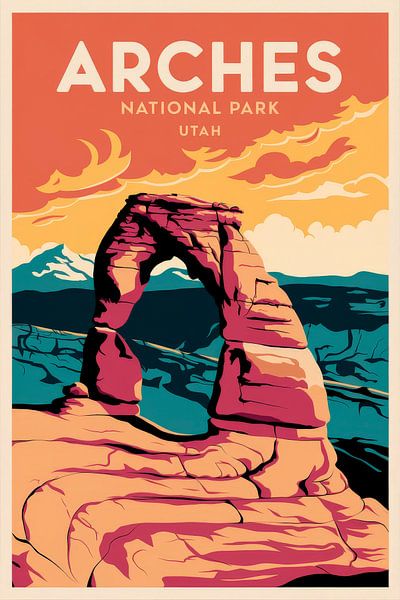 Arches National Park, Utah by Poster Art Shop