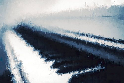 Expressionistische piano in de stijl 'Deep Blue'