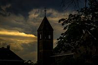 kerkje in ulft avond