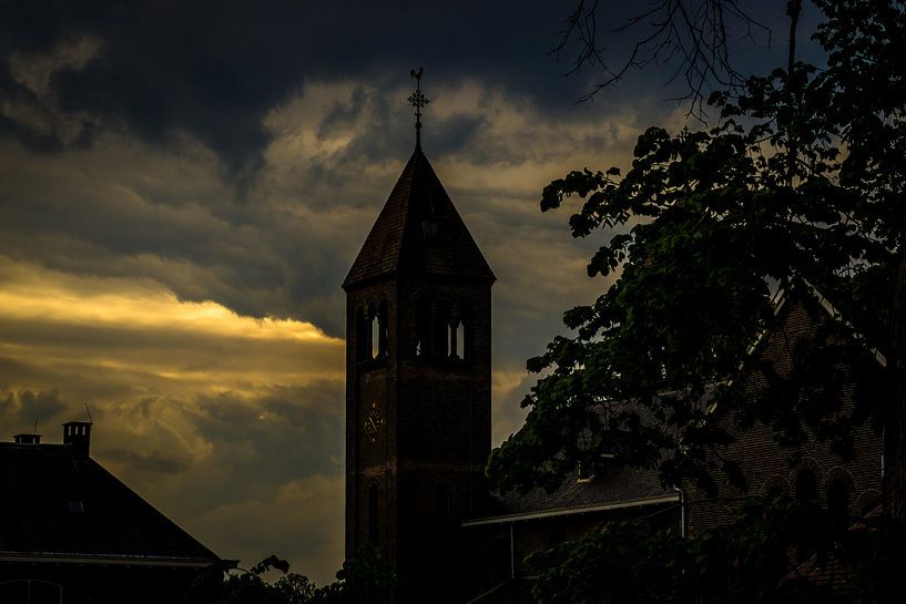 kirche am ulft-abend von Frank Ketelaar