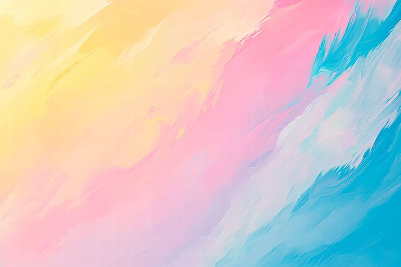 Soft colour gradients - pastel colours by Poster Art Shop