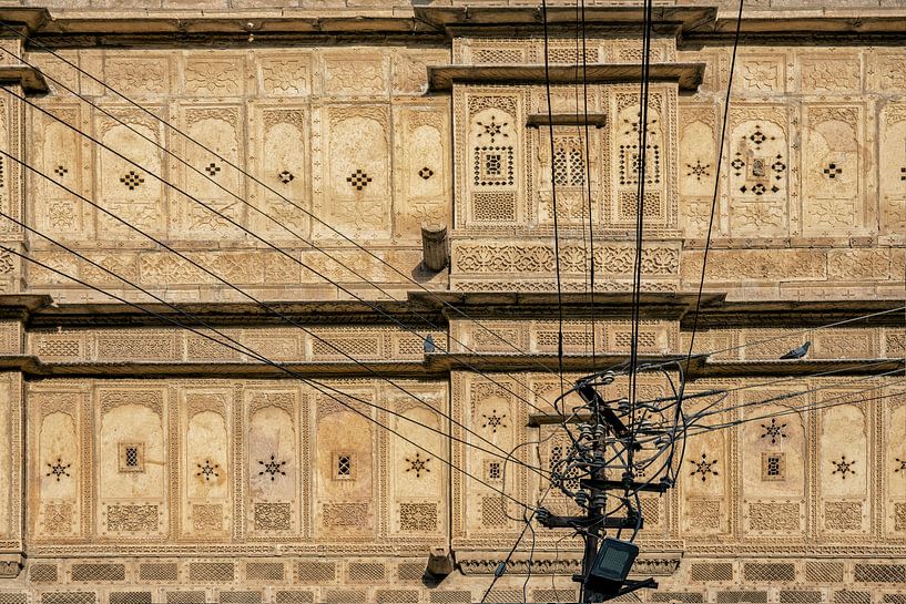 Architectural detail of Mandir Palace, Jaisalmer, India, Asia by Tjeerd Kruse