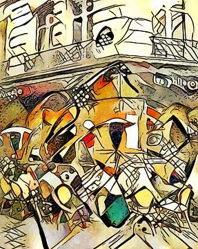 Kandinsky ontmoet Parijs 3 van zam art