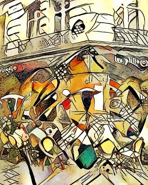 Kandinsky trifft Paris 3 von zam art