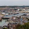 Zicht op Mers-les Bains vanuit Treport in Frankrijk aan de kust van Joost Adriaanse