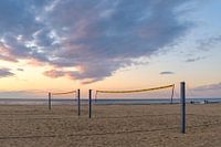 Volleyball field on the beach