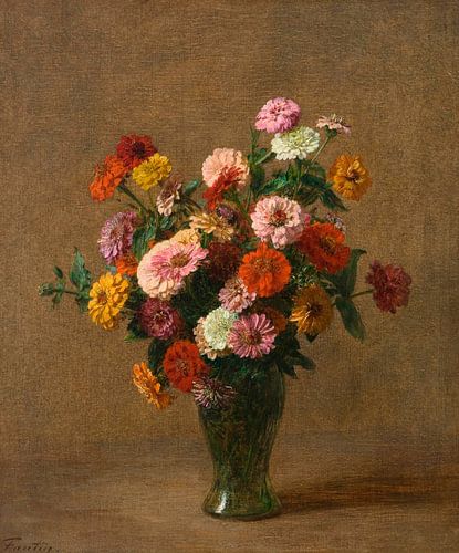 Zinnias, Henri Fantin-Latour