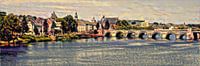 Oeuvre impressionniste du pont de la Meuse - L'art intelligent de Maastricht
