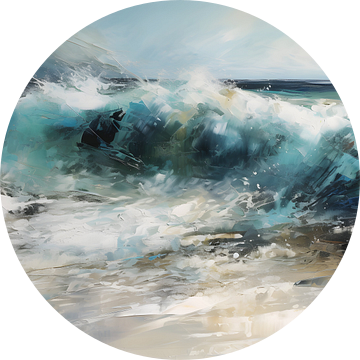 Zee Schilderij | Blauw Schilderij | Abstract