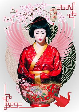 Geisha-Stich von Postergirls