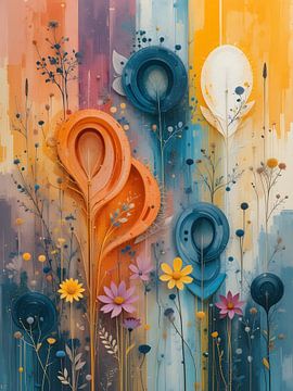 Abstracte bloemen