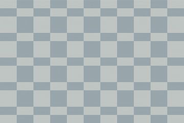 Dambordpatroon. Moderne abstracte minimalistische geometrische vormen in blauw en grijs 27 van Dina Dankers