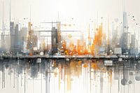 Abstract skyline NYC