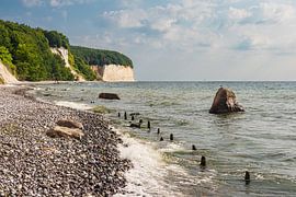 Kreidefelsen an der Küste der Ostsee auf der Insel Rügen von Rico Ködder