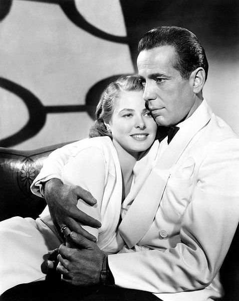 Ingrid Bergman and Humphrey Bogart, Casablanca 1943 by Bridgeman Images